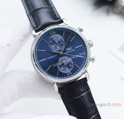 Copy IWC Portofino Complications 42mm Watches Blue Dial Automatic